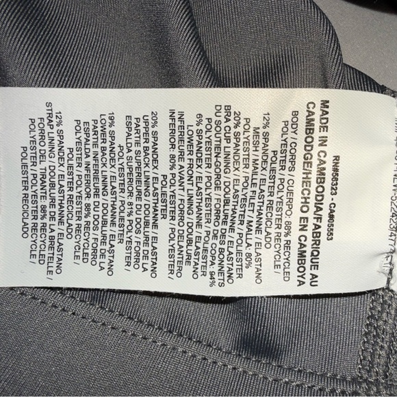 Nike Dri-Fit Tank Top Blue Fitted Racerback with Bralet Women's Size L - Picture 9 of 12